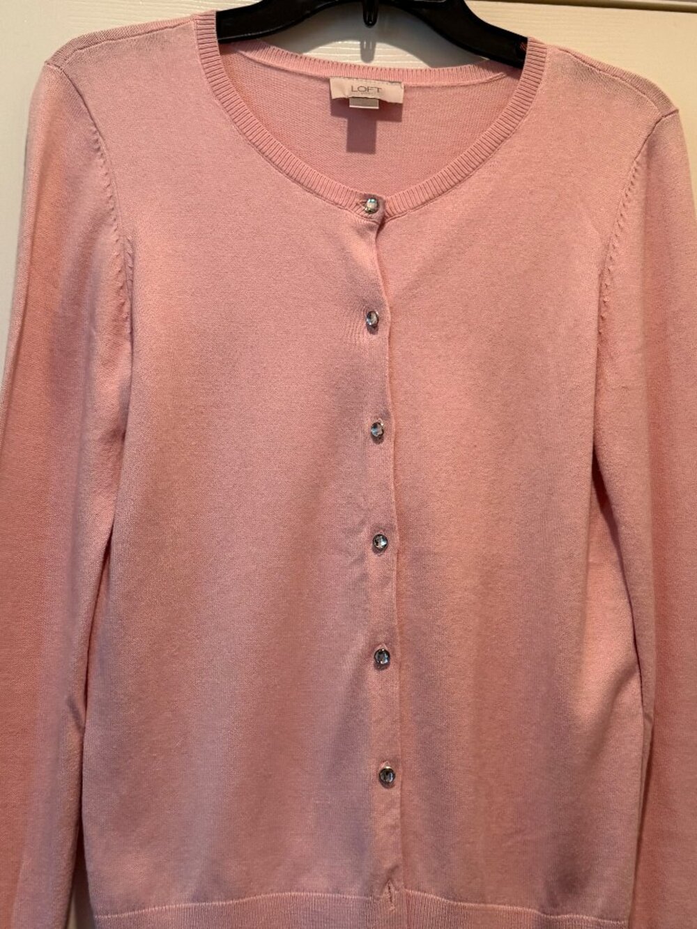 Loft pink cardigan sweater size medium